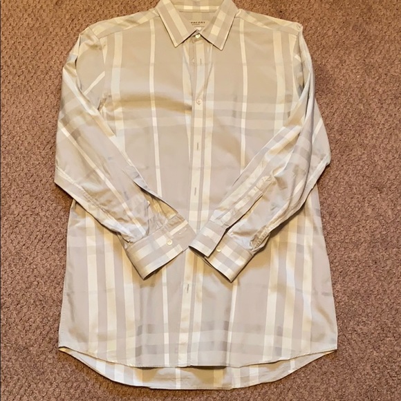 button down burberry shirt